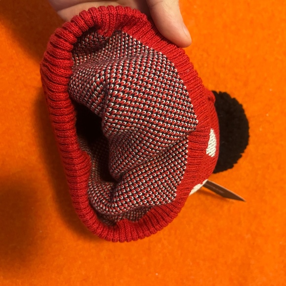 Parkhurst red with white and black sheep jacquard pompom tuque hat NWT - Picture 4 of 6